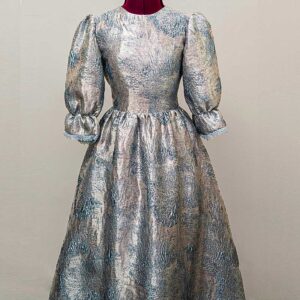 Silver Blueprint Custom Designed Celebration dress